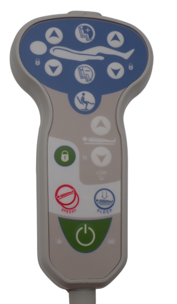 Telecomando per letto 13 tasti spinotto 6 pin Omega Ausili 02103005