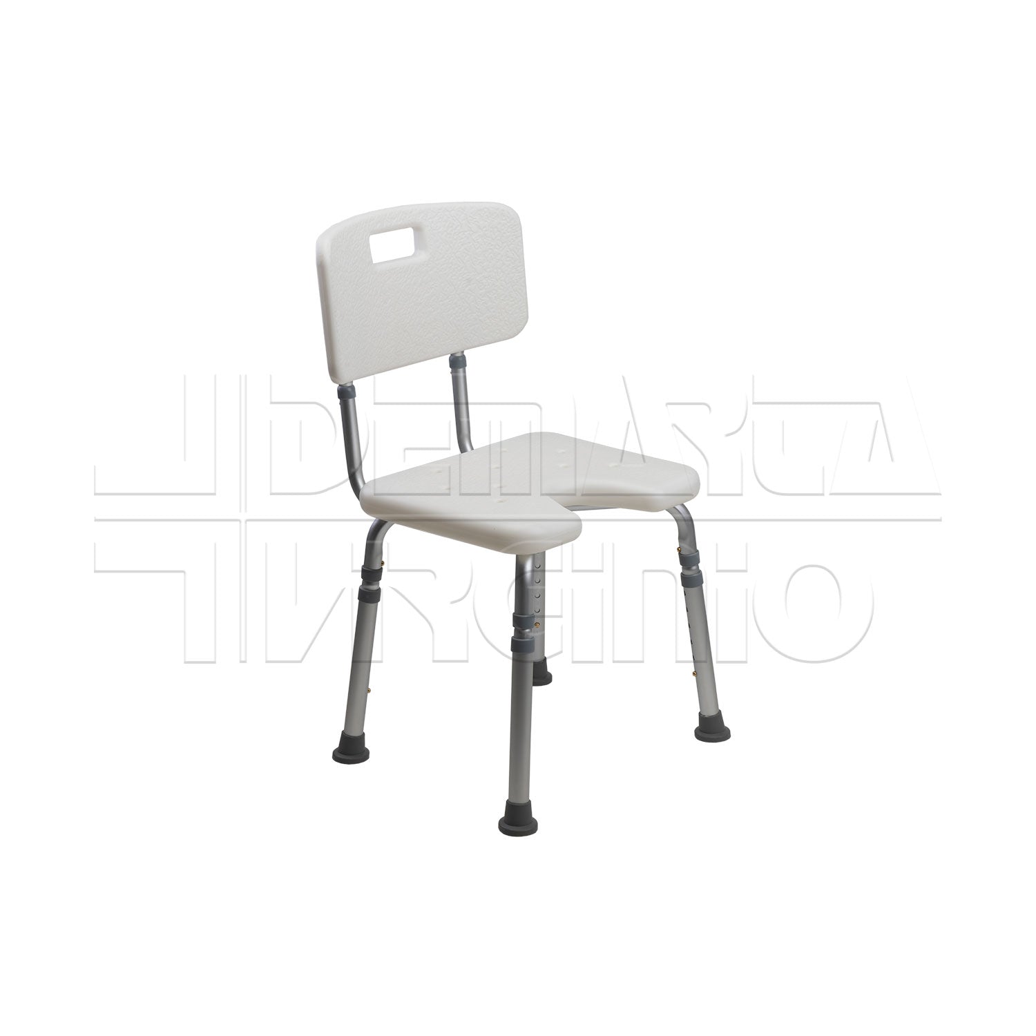 Sedile da Doccia con Incavo e Schienale