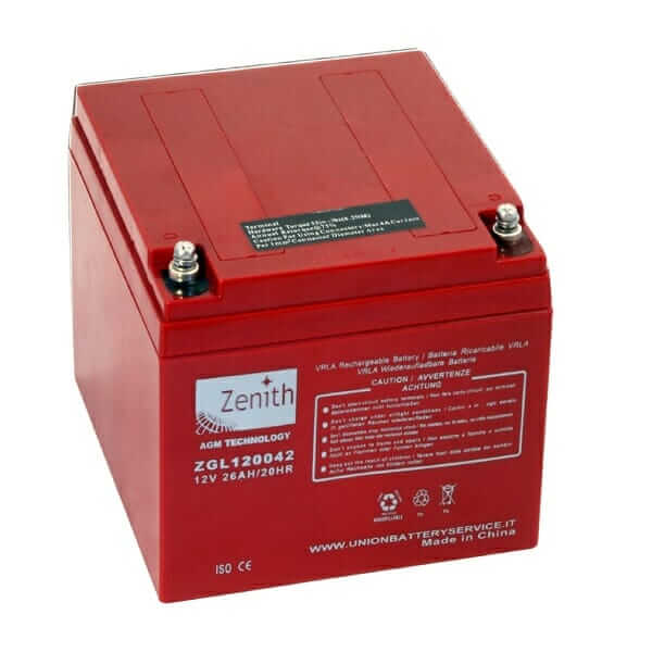 03009033 Batteria Zenith 12 V per carrozzina ausilio per disabili