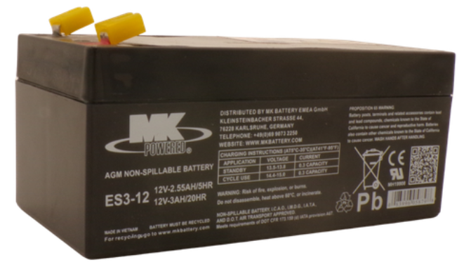 Batteria MK 12 V 3,3 Ah | Omega Ausili 03017017