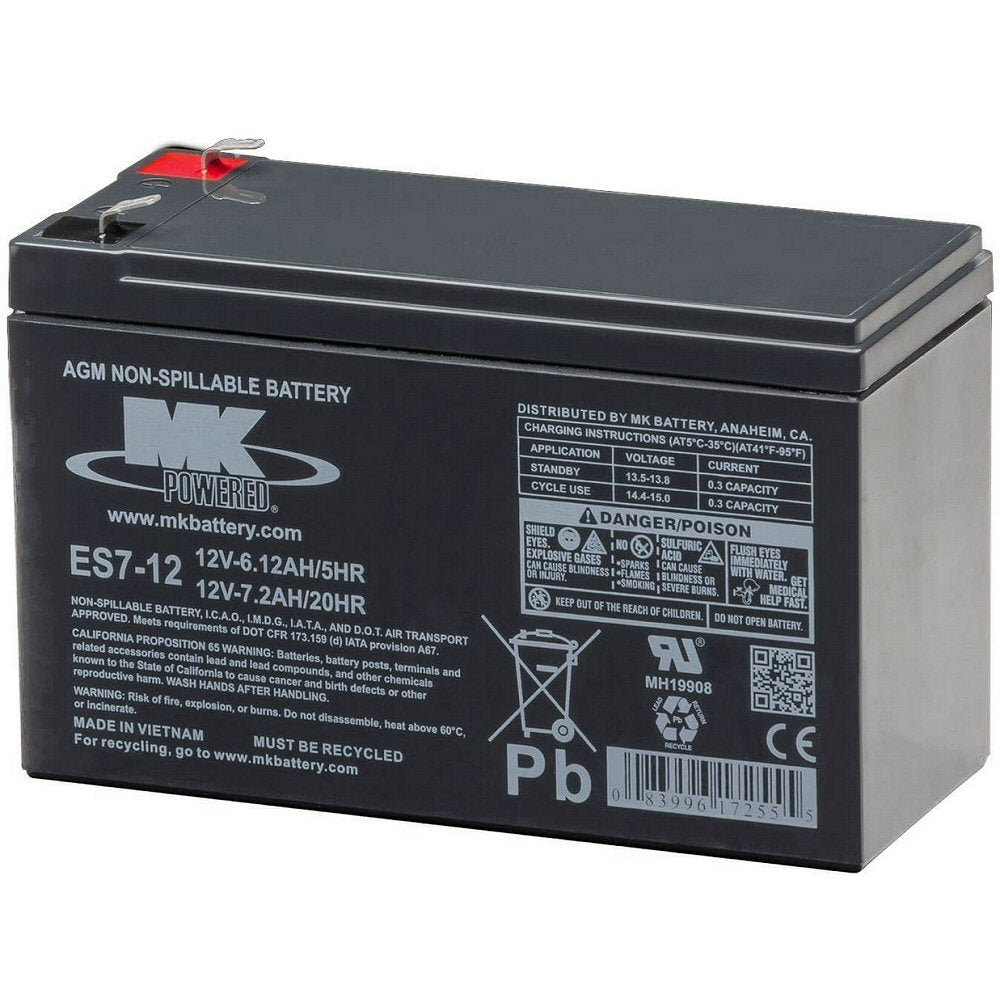 Batteria MK ES7-12 12 V 7,2 Ah Omega Ausili 03017019