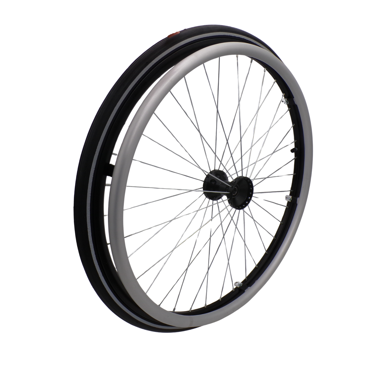 Ruota 25 pollici Basket e Tennis corrimano rinforzato mozzo 12,7 mm
