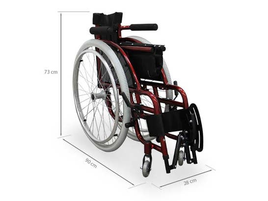 Carrozzina sportiva pieghevole