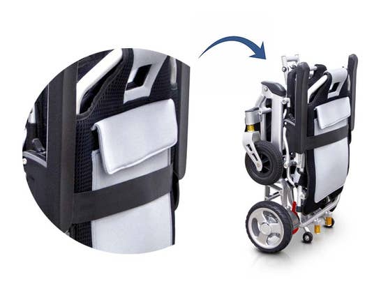 Carrozzina pieghevole elettrica PRO ULTRALIGHT