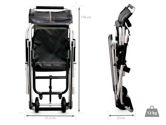 Sedia per il trasferimento del paziente sulle scale