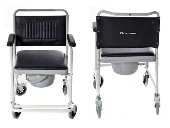 Sedia fissa con orinale estraibile