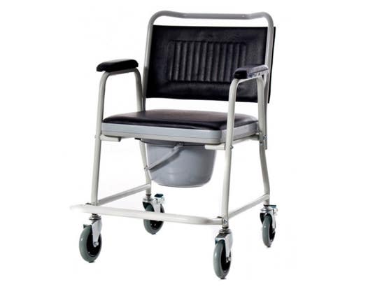 Sedia fissa con orinale estraibile