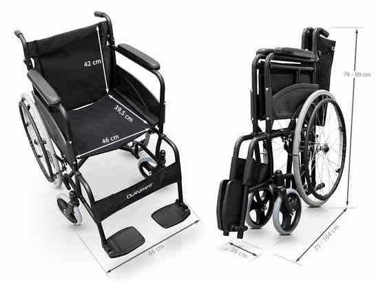 Carrozzina in acciaio EASY COMPACT