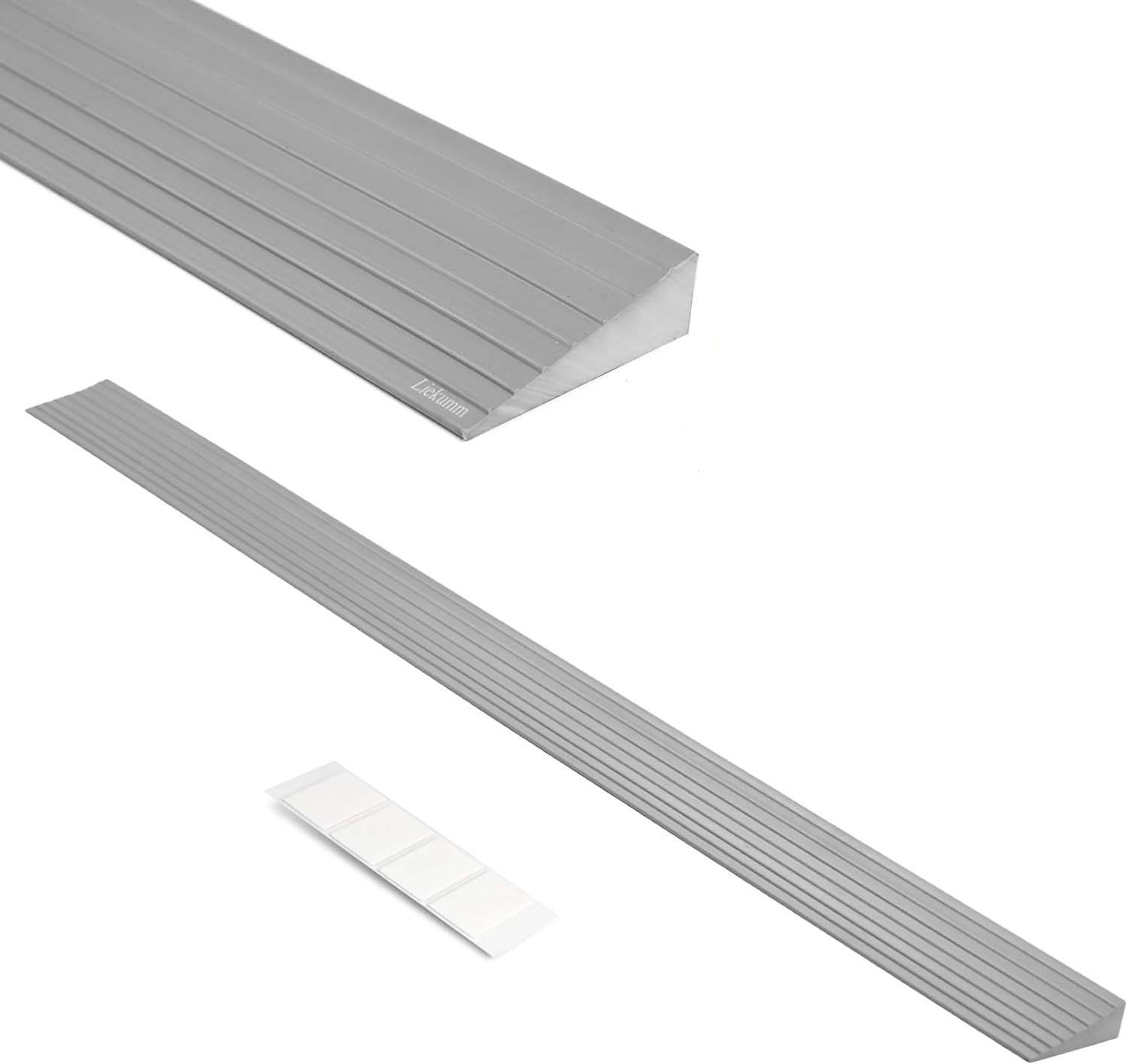 Rampa per Sedie, 1 Cm Di Alzata Rampe per Disabili, Portata Di 800 Kg Ransizione Della Rampa, Rampa Portatile in PVC per Bagno, Porte, Ingresso Del Garage, Grigio