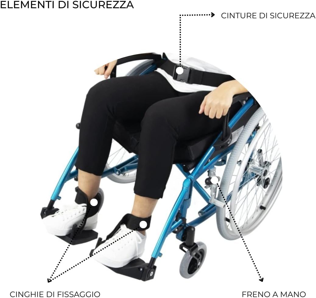 Folding Wheelchair, Venecia, Removable Wheels With One Button