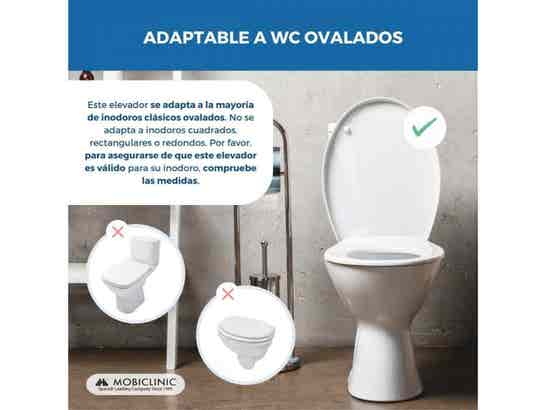 Alzatore WC con reposabrazos abatibili Guadiana per adulti ausilio per disabili