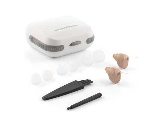 Amplificatore Intraauricolare per l'Udito Hearzy InnovaGoods Set 2 Pezzi ausilio per disabili