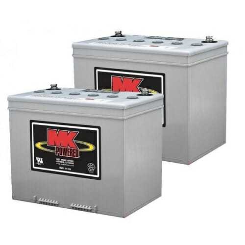 Batteria MK 12 V 55 Ah GEL per Carrozzina Elettrica | Batteria 12V 55Ah Scooter Disabili ausilio per disabili