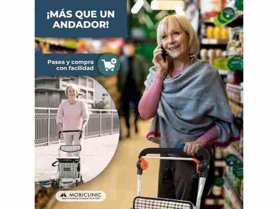 Rollator Rollator 4 Ruote con Carrello della Spesa Mod. Coliseo