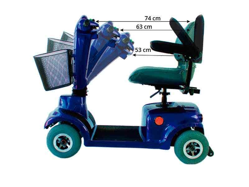 Scooter elettrico per disabili 4 ruote CTM Piscis, 135 kg max