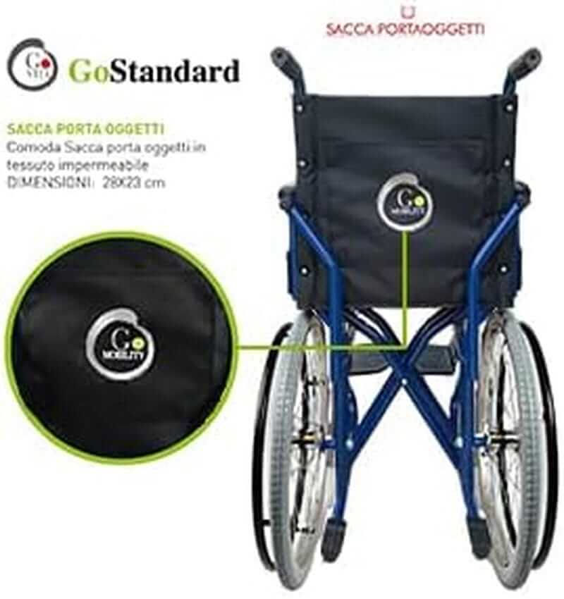 Carrozzina Pieghevole per Passaggi stretti ideale per ascensore ausilio per disabili