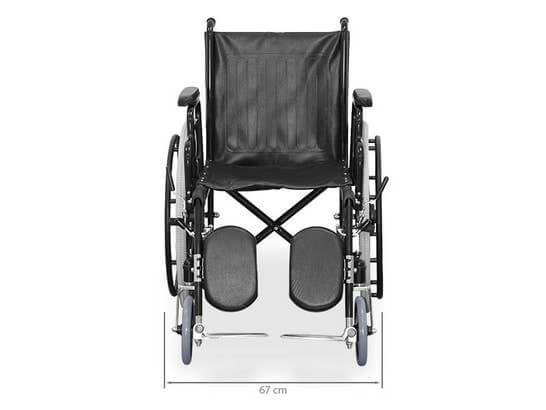 Carrozzina Wellcore con pedana elevabile in acciaio ausilio per disabili