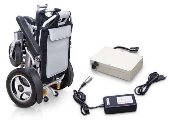 Carrozzina elettrica pieghevole EASY ULTRALIGHT ausilio per disabili