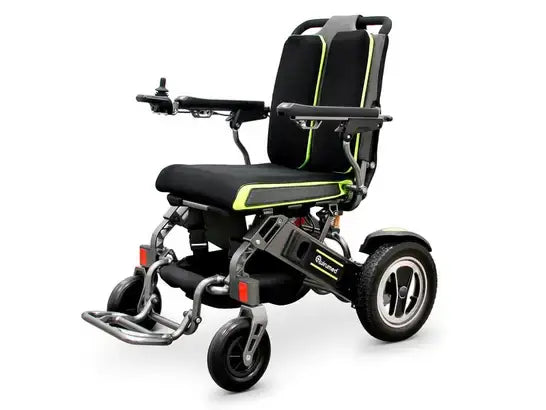 Carrozzina elettrica pieghevole extra rinforzata portata 135 kg