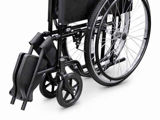 Carrozzina pieghevole Wellcore ausilio per disabili