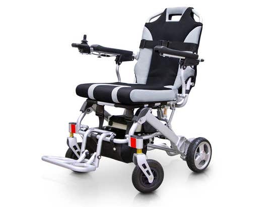 Carrozzina pieghevole elettrica PRO ULTRALIGHT ausilio per disabili