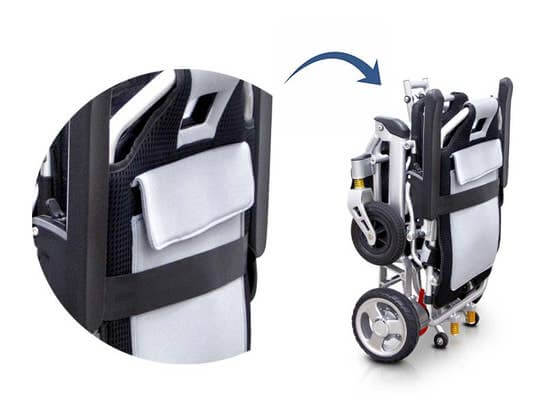 Carrozzina pieghevole elettrica PRO ULTRALIGHT ausilio per disabili