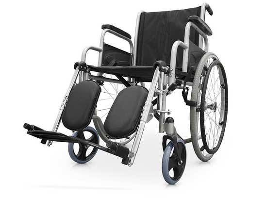Carrozzina pieghevole in acciaio con freni ausilio per disabili