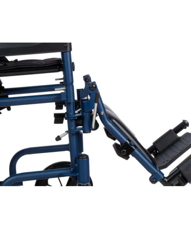 Carrozzina pieghevole in acciaio con schienale reclinabile PC-15/151 ausilio per disabili