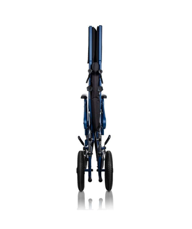 Carrozzina pieghevole in acciaio con schienale reclinabile PC-15/151 ausilio per disabili