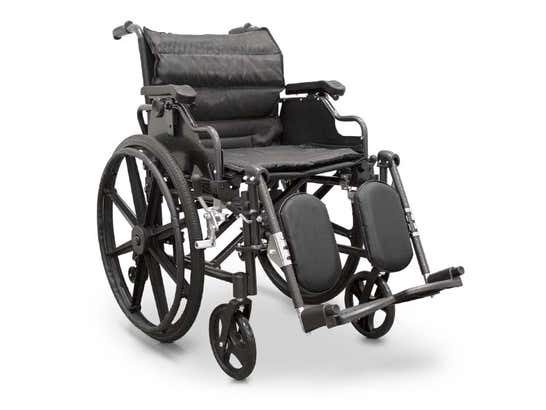 Carrozzina pieghevole in alluminio con braccioli abbattibili e ruote rimovibili ausilio per disabili