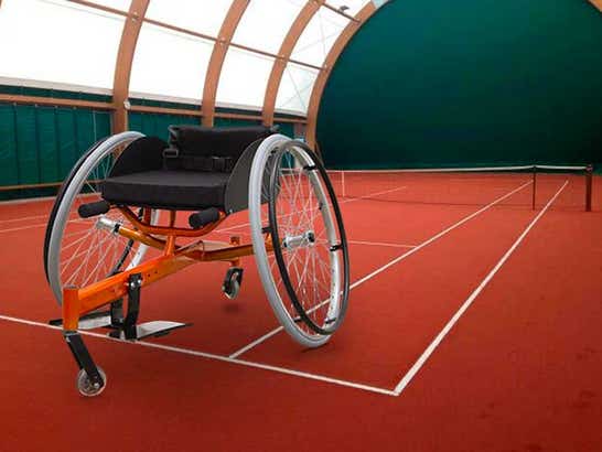 Carrozzina sportiva da tennis pieghevole