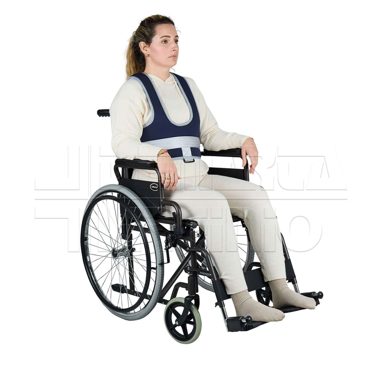 Cintura di Fissaggio Pettorale Imbottita e Traspirante ausilio per disabili