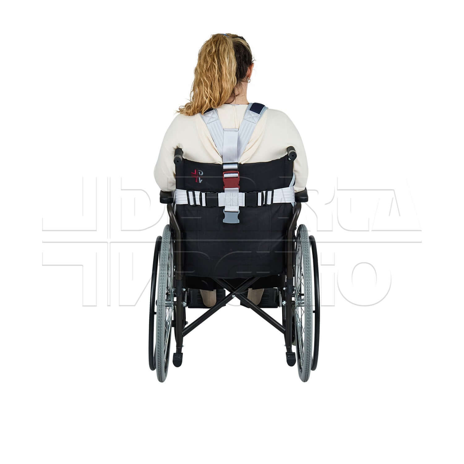 Cintura di Fissaggio Pettorale Imbottita e Traspirante ausilio per disabili