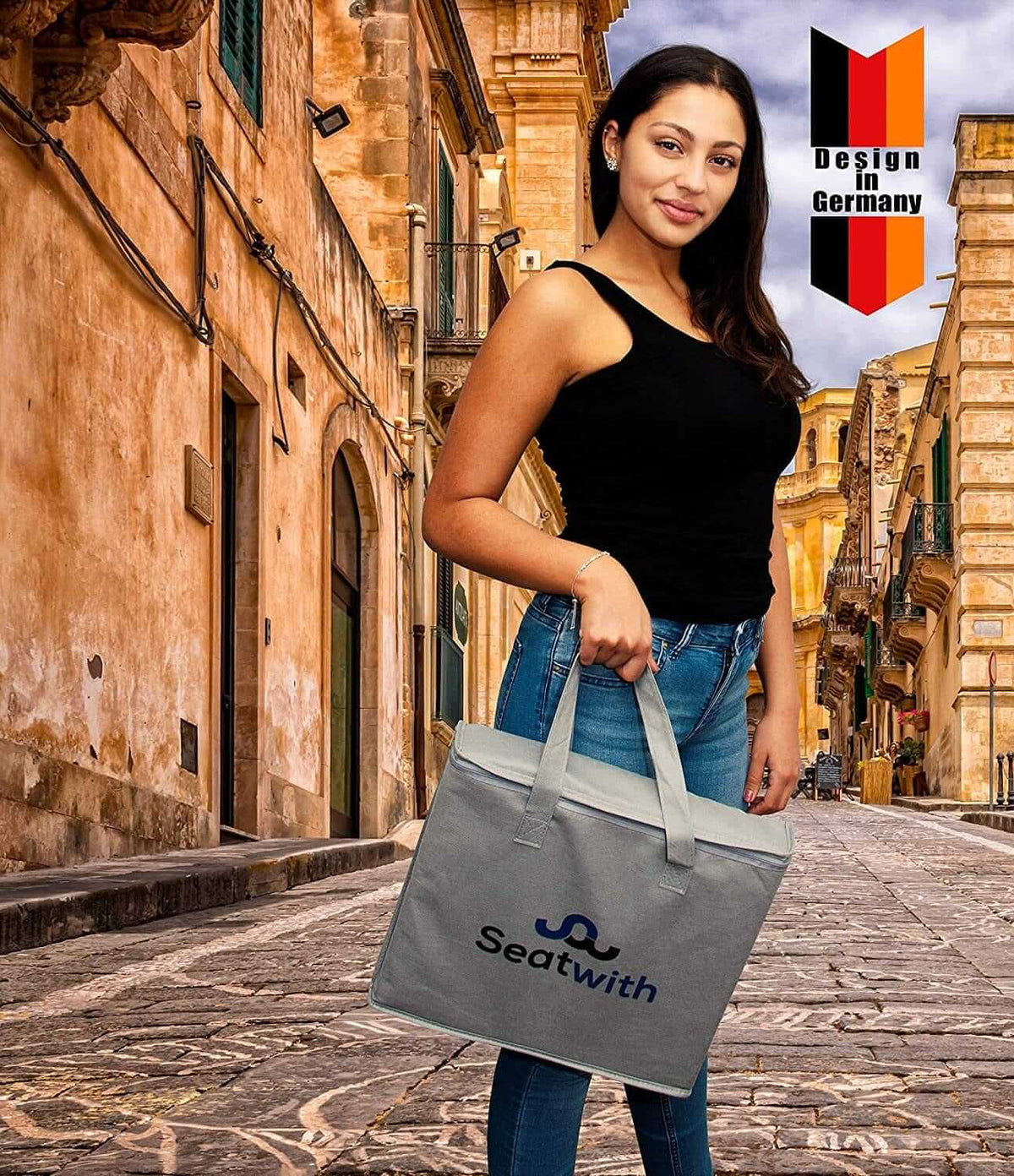 Comodo Cuscino a Cuneo - Cuscino Sedia Ufficio Con Rivestimento Antiscivolo E Borsa per Il Trasporto - Cuscino Sedia Da Ufficio, Cuscino Sedile Auto, Cuscino per Sedia Da Ufficio ausilio per disabili