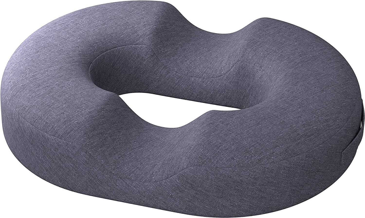 Cuscino Antidecubito - Ciambella Ortopedica in Memory Foam E Gel - Sedile Ergonomico per Schiena E Coccige - per Gaming, Auto E Ufficio ausilio per disabili