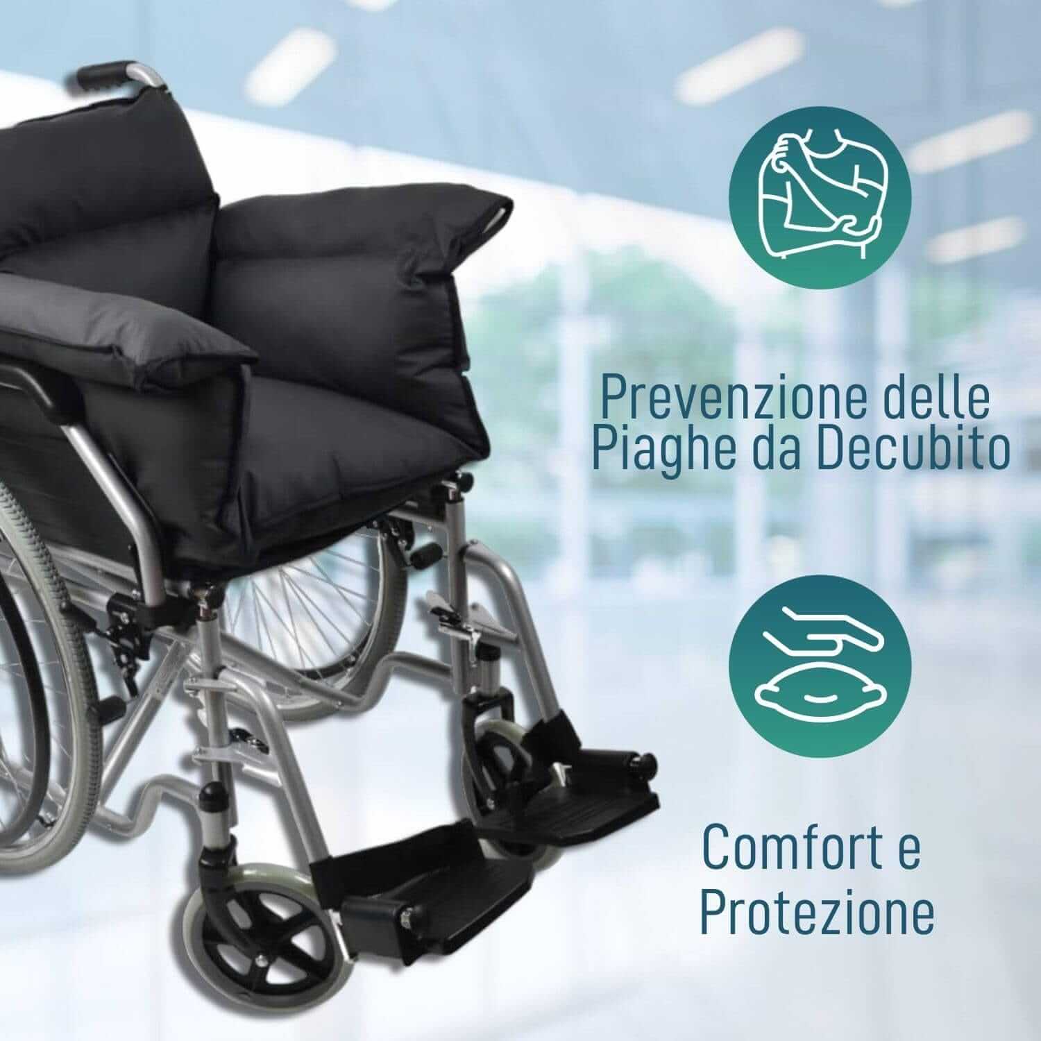 Cuscino Antidecubito per Sedia a Rotelle - Cuscino per Seduta Antidecubito - Cuscino Ortopedico - Cuscino Antidecubito per Poltrona - Previene Le Ulcere Da Pressione E Aumenta Il Relax ausilio per disabili