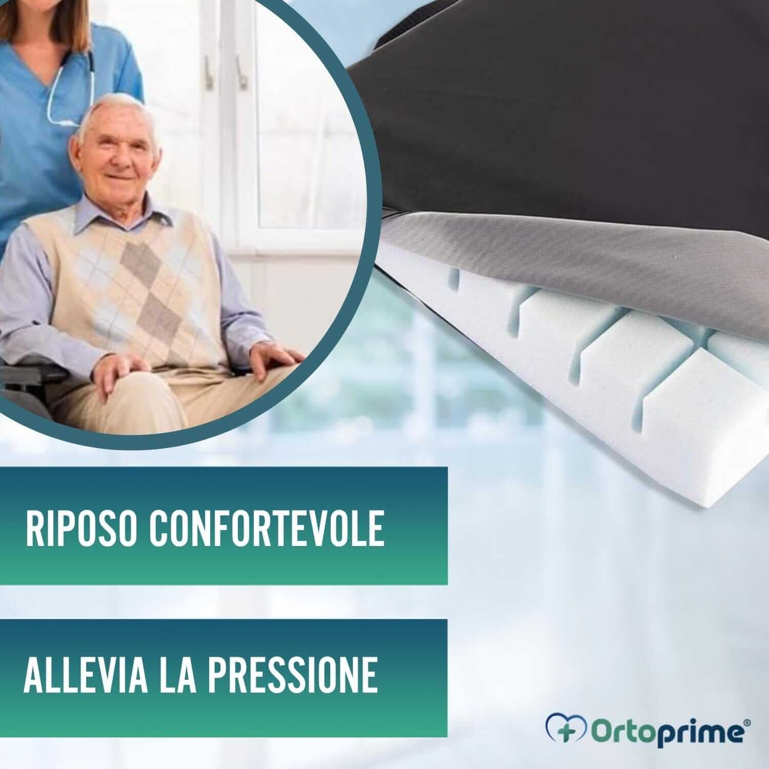 Cuscino Antidecubito per Sedia a Rotelle in Memory Foam - Cuscino Ortopedico per Sedia Da Ufficio Auto E Casa - Cuscino Antidecubito per Anziani E Disabili ausilio per disabili
