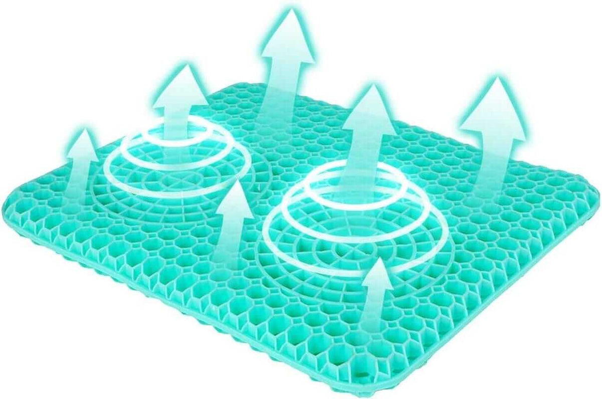 Cuscino Multifunzionale in Gel, Fresco E Traspirante, Cuscino Elastico per Il Sostegno Del Sedile, per Alleviare L'Affaticamento Dell'Anca ausilio per disabili