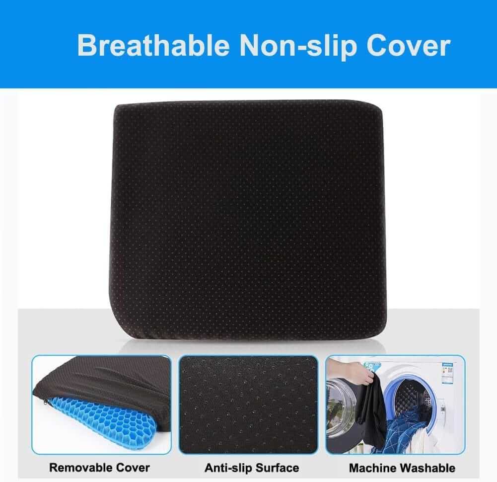 Cuscino Multifunzionale in Gel, Fresco E Traspirante, Cuscino Elastico per Il Sostegno Del Sedile, per Alleviare L'Affaticamento Dell'Anca ausilio per disabili