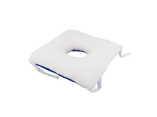 Cuscino antidecubito quadrato con foro ausilio per disabili