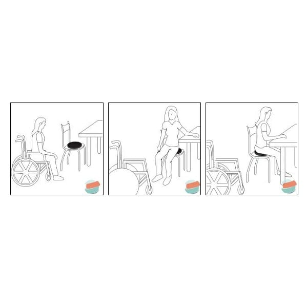 Cuscino girevole morbido Allmobility TR CUCSGIR ausilio per disabili
