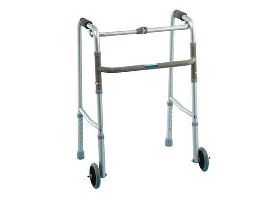 Deambulatore ANDIRAN EVO in alluminio con ruote ausilio per disabili