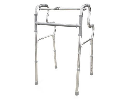 Deambulatore in alluminio con braccioli ergonomici ausilio per disabili