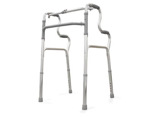 Deambulatore in alluminio con braccioli ergonomici ausilio per disabili