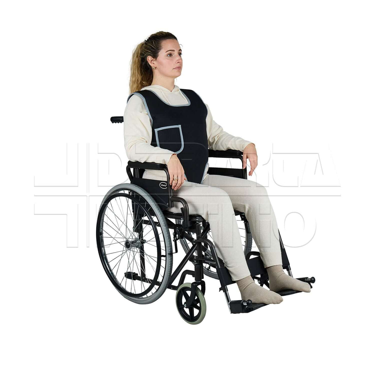 Gilet Perineale ADIGGY per carrozzina con clip o chiusura magnetica
