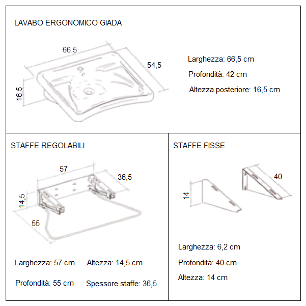 Lavabo ergonimico GIADA Allmobility BA LAVABERGO ausilio per disabili