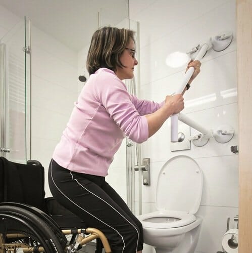 Maniglione a ventosa Quattro Power Support ALL08 S66 ausilio per disabili