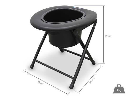 Poltrona per toelettatura Wellcore con cassettiera ausilio per disabili