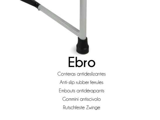 Sedia WC Pieghevole in Acciaio Mod. Ebro Bianco e Nero 100 kg