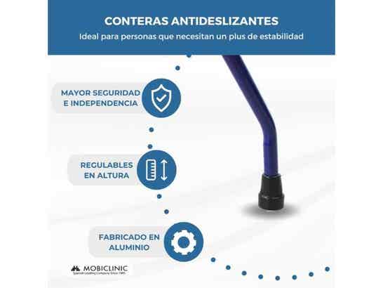 Rollator Regolabile Mod. EMÉRITA con Ruote e Sedile in PVC Acolchado